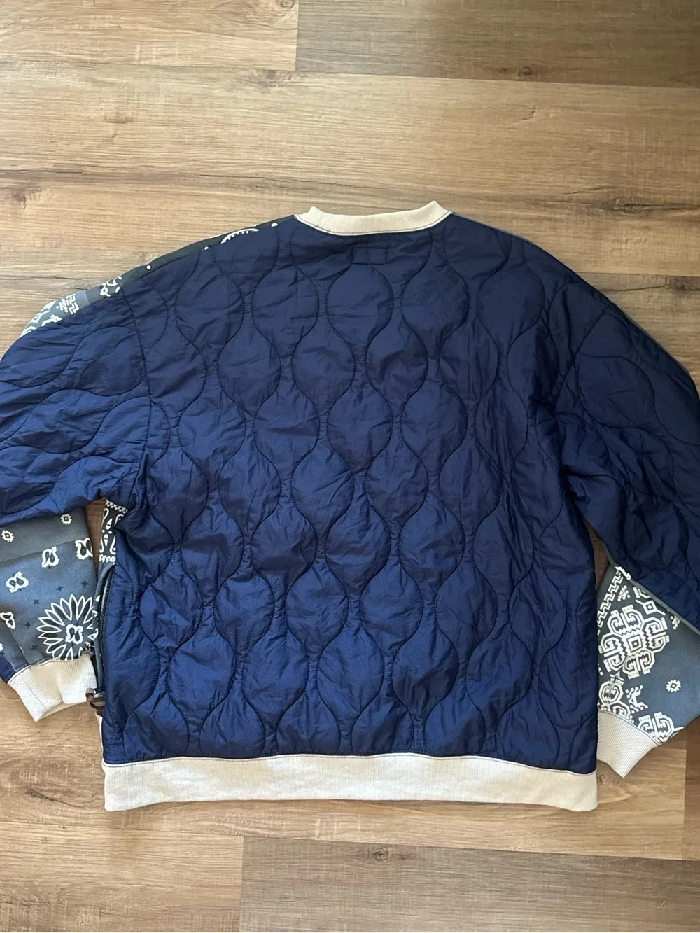 Kapital Waltzing Matilda Bandana Bivouac Quilted Crewneck Sweatshirt Size 3 - Picture 5 of 13